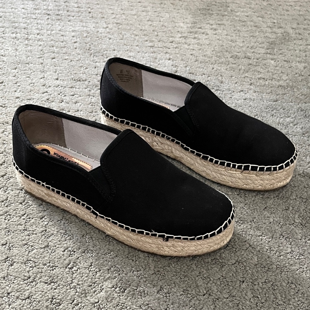Circus by Sam Edelman Black Espadrille Flats